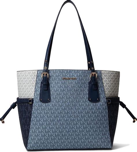 michael kors east west tote navy|voyager east west tote.